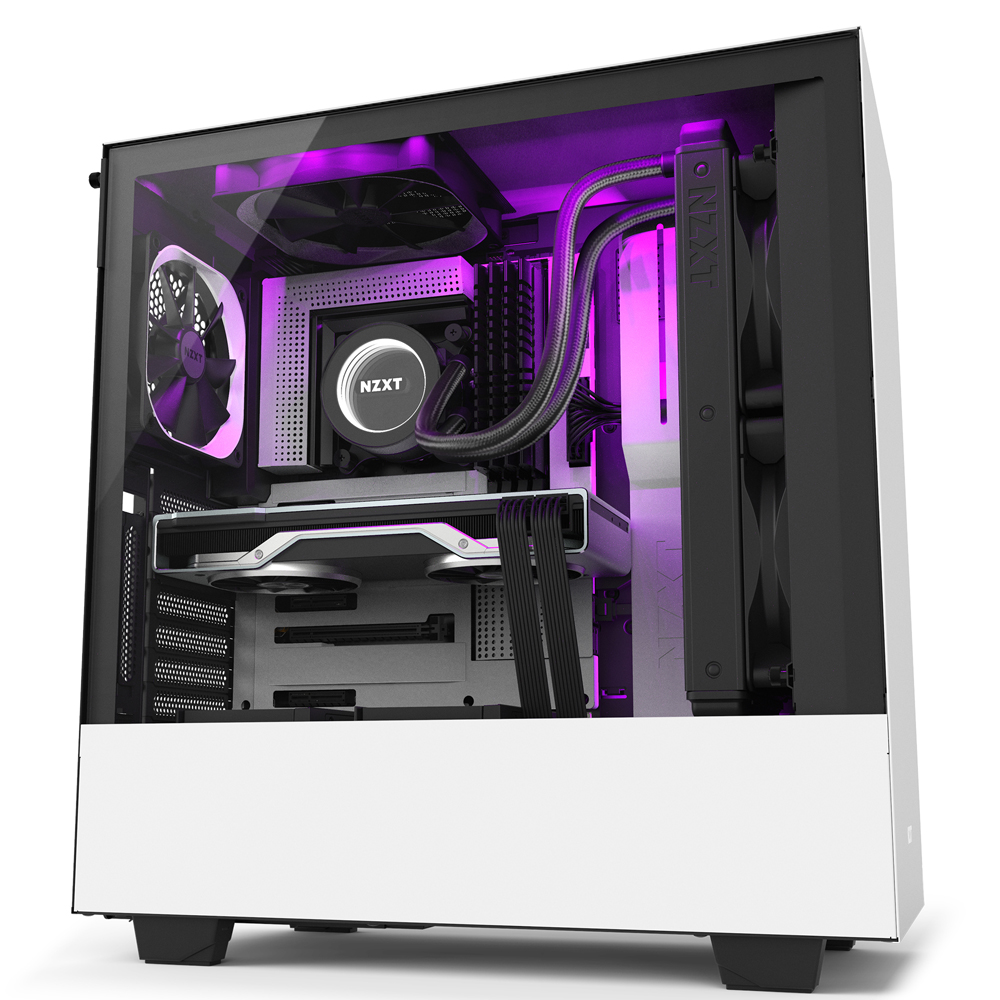 未使用 NZXT H510 ELITE ATXケース マットホワイト/ブラック H510 Elite｜NZXT｜株式会社アユート PCパーツ・VR・オーディオ等周辺